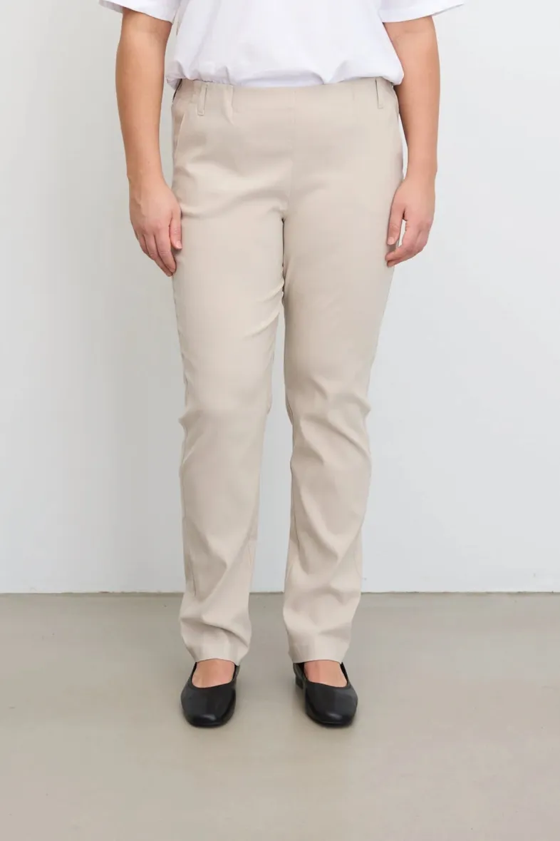 LAURIE LAURIE Damen vegan Hose Taylor Regular Ml Grau Sand, Beige, – Produktbild 2 von 2