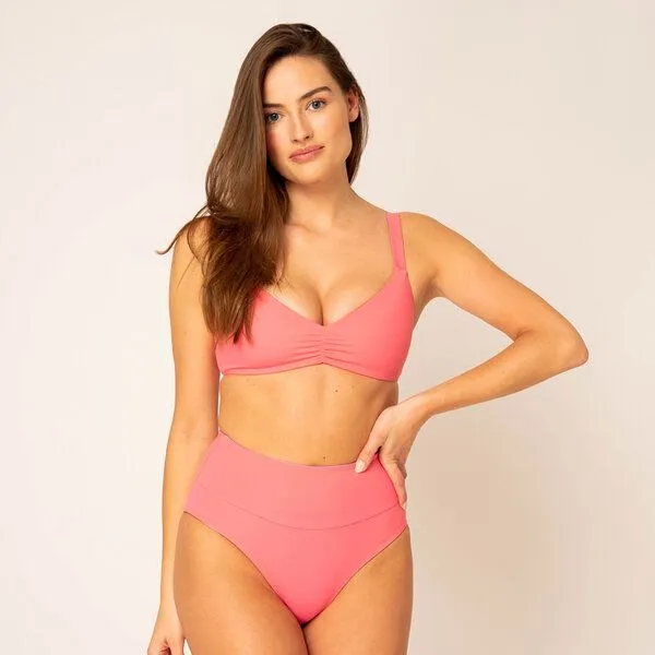 Woodlike Ocean Woodlike Ocean Emee High Waist reversible - flower/ pink, Blumen(blau-pink), – Produktbild 3 von 4