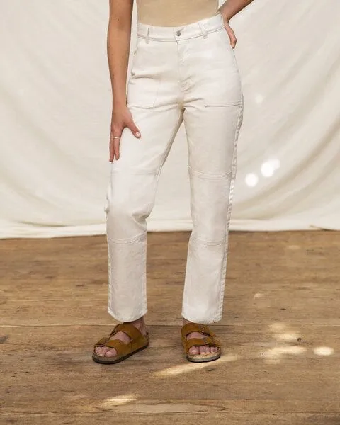 MATONA Matona Jeans für Erwachsene aus Bio-Baumwolle / Utility Pants Adult, Weiß, – Produktbild 1 von 4