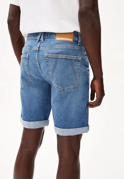 ARMEDANGELS ARMEDANGELS NAAILO HEMP - Herren Jeans Shorts aus Bio-Baumwoll-Hanf Mix, Blue, – Produktbild 3 von 4