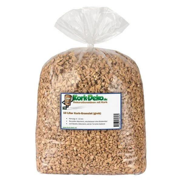 Kork-Deko Kork-Deko 10 Liter Korkgranulat, grob (3-12 mm) (Korkschrot) – Produktbild 5 von 7