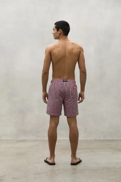 ECOALF ECOALF Badeshorts BEQUIA aus recyceltem Nylon, Red geometric (rot), – Produktbild 2 von 4