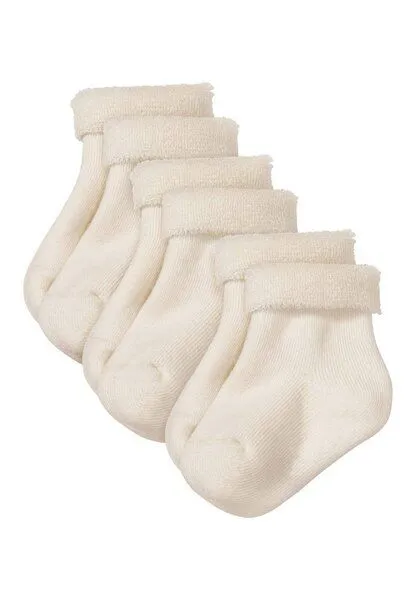 hessnatur hessnatur Plüsch Socke im 3er-Pack, Natur, – Produktbild 4 von 5