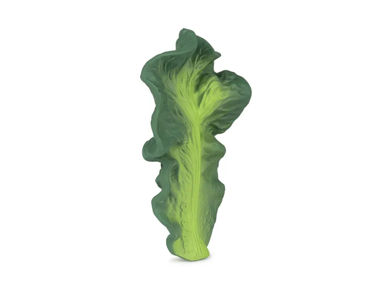 Oli & Carol Oli & Carol Baby Greifling und Beißring Naturkautschuk Kendall the Kale 14,5 x 8,5 x 2,7 cm, Grün, – Produktbild 2 von 2