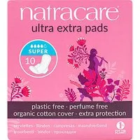 Natracare Natracare Ultra Extra Pads Super - 10 Binden aus Bio Baumwolle (Super) – Produktbild 1 von 1