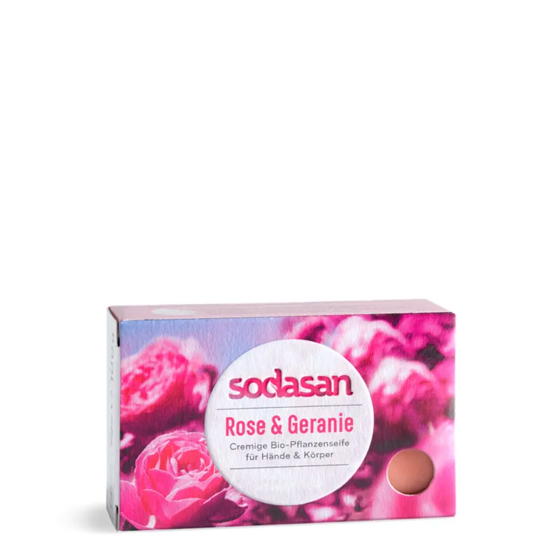 Living Crafts LIVING CRAFTS - Bar Soap Rose & Geranium - (n/a), Nachhaltige Mode, Bio Bekleidung – Produktbild 1 von 2