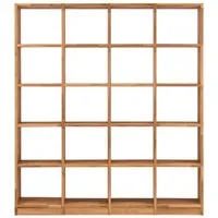 Regal "Grid" 4 x 5 Fächer, B 181 x H 202 x T 34 cm, Wildeiche geölt – Produktbild 1 von 1