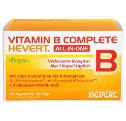 Hevert-Arzneimittel Hevert-Arzneimittel VITAMIN B COMPLETE Hevert all-in-one Kapseln Kapseln, 120 St. – Produktbild 1 von 1