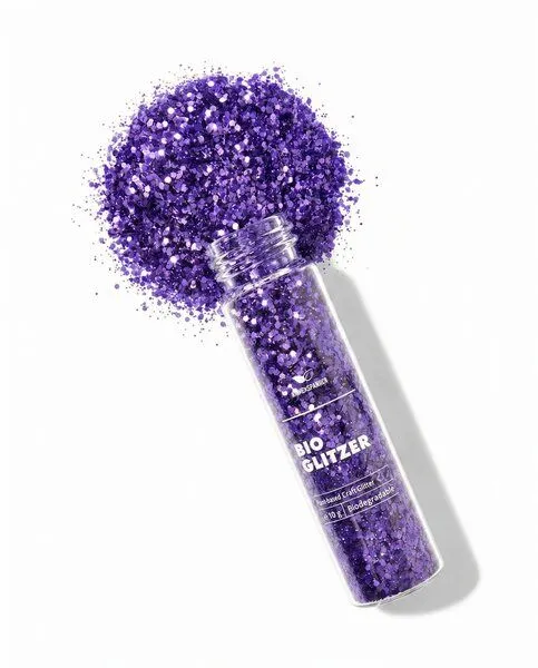 BIRKENSPANNER BIRKENSPANNER Biologisch abbaubarer Glitzer "Bastelglitzer" | viele Farben, Velvet violet, – Produktbild 1 von 2