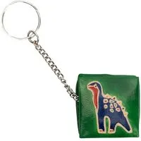 El Puente El Puente Mini-Geldbörse "Dino" | Fair Trade & Handmade aus Indien, Grün, – Produktbild 1 von 1