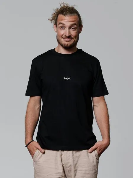 watapparel watapparel T-Shirt Unisex Nope, Black, – Produktbild 2 von 3