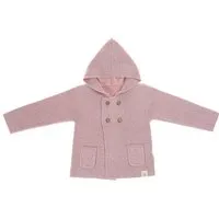 Lässig Lässig Baby Jacke - Knitted Hoodie GOTS, Garden Explorer, Aqua light pink, – Produktbild 1 von 1