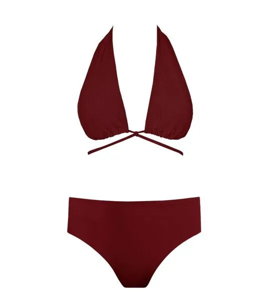 Anekdot Anekdot Bikini Set Versatile Top + Core Slip, Merlot (red), – Produktbild 1 von 2