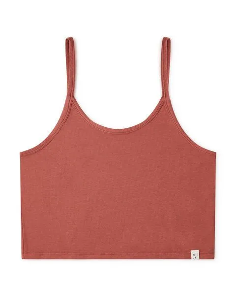 MATONA Matona Crop Top für Frauen aus Bio-Baumwolle / Basic Crop Top, Rot, – Produktbild 2 von 2