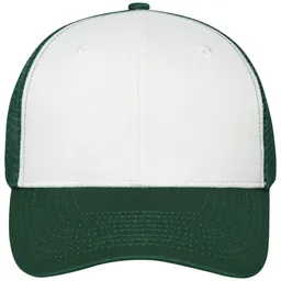 Myrtle Beach myrtle beach Trendiges 6 Panel Mesh Cap MB6239 aus Polycotton unisex white/dark green – Produktbild 1 von 1