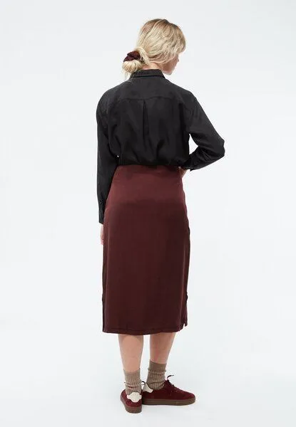 Givn Berlin Givn Berlin Midirock GBTINA aus TENCEL, Wine red (tencel), – Produktbild 3 von 4