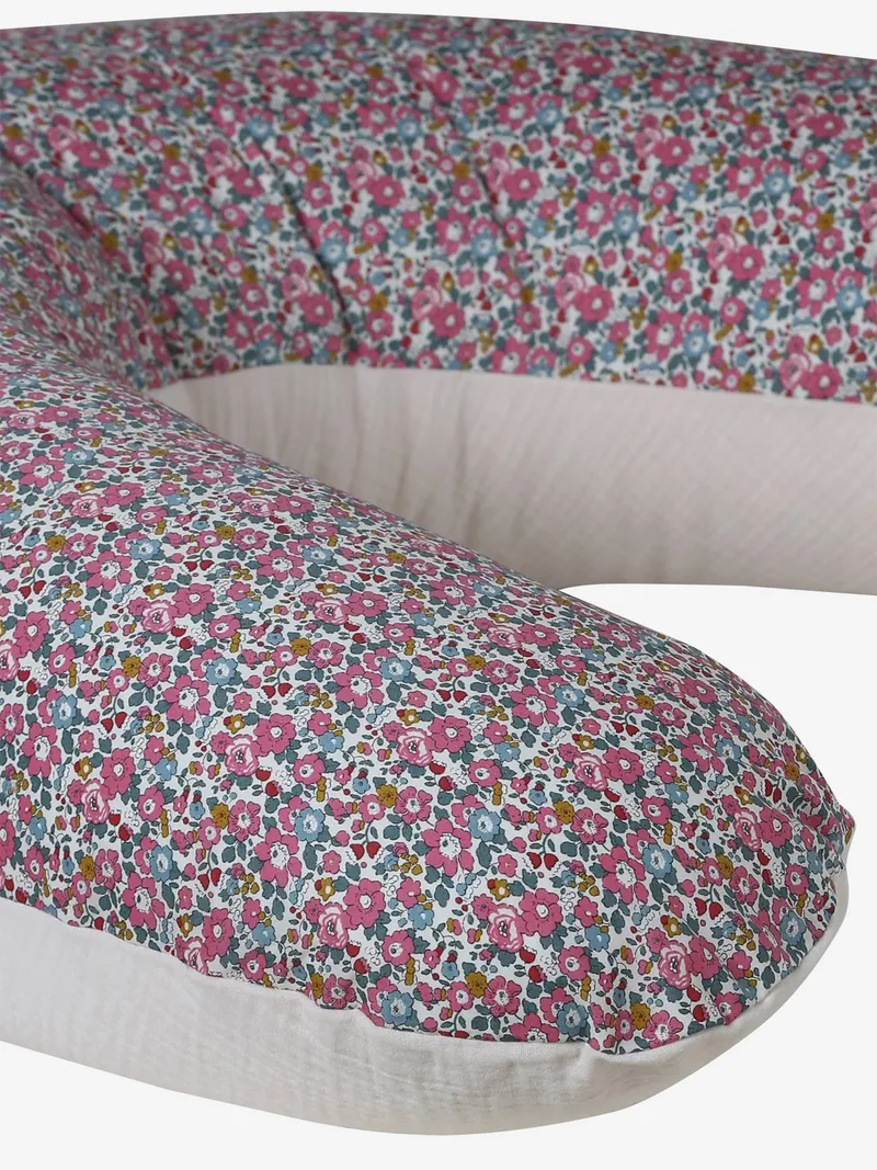 Envie De Fraise Stillkissen aus Musselin mit Liberty-Print ENVIE DE FRAISE hell, Hellrosa, – Produktbild 1 von 4