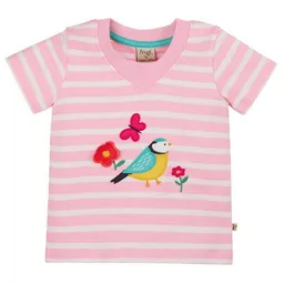 Frugi Frugi T-Shirt Blaumeise rosa-weiss Easy On Tee – Produktbild 1 von 1
