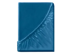 Spannbettlaken "Eco-Jersey-Interlock" aus Bio-Baumwolle 180-200 x 200 cm, safir – Produktbild 1 von 1