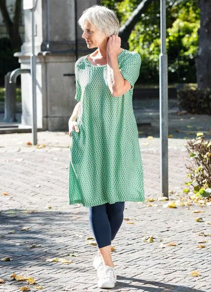 Heidekönigin Heidekönigin Viskose Kleid kurzarm, Camelie, – Produktbild 2 von 3