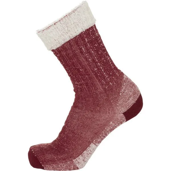 KnowledgeCotton Apparel KnowledgeCotton Apparel Lange Wintersocken LOW TERRY SOCKS mit Bio-Wolle, Rot (rhubarb), – Produktbild 1 von 1