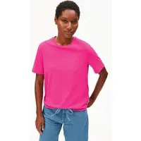 ARMEDANGELS ARMEDANGELS LUALAA Damen T-Shirt aus Bio-Baumwolle, Very berry, – Produktbild 1 von 1