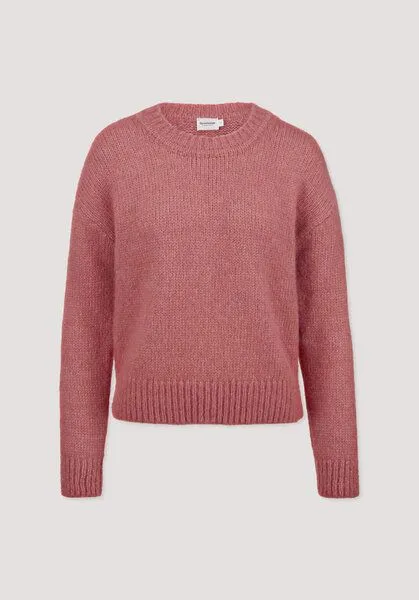 hessnatur hessnatur Strick Pullover Relaxed aus Alpaka mit Bio-Baumwolle, Himbeersorbet, – Produktbild 4 von 4