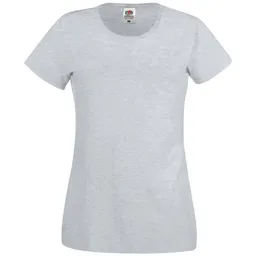 Fruit Of The Loom Fruit of the Loom Cotton Classics Damen T-Shirt 16.1420 Gr. L heather grey – Produktbild 1 von 1