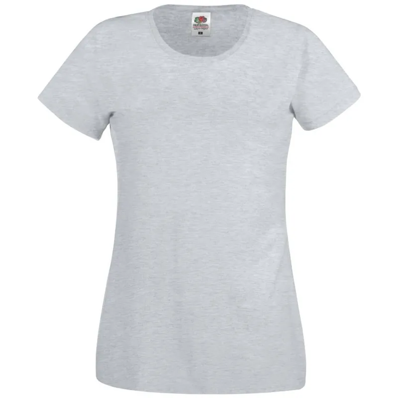 Fruit Of The Loom Fruit of the Loom Cotton Classics Damen T-Shirt 16.1420 Gr. XS heather grey – Produktbild 1 von 1