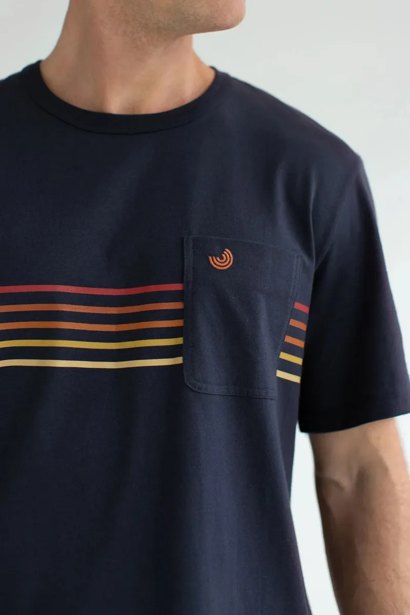 TWOTHIRDS TWOTHIRDS Herren vegan T-Shirt Garryvoe Navy, Extra dunkelblau, – Produktbild 2 von 2