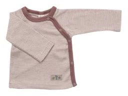 Lilano Lilano Baby Jacke Wolle Seide mauve-natur geringelt Gr.68 – Produktbild 1 von 1