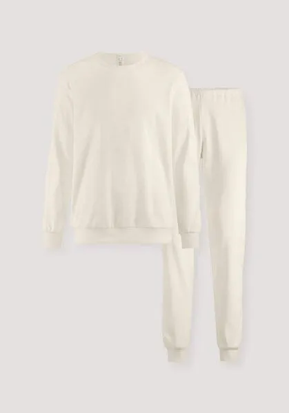 hessnatur hessnatur Pyjama Regular PURE NATURE aus reiner Bio-Baumwolle, Natur, – Produktbild 5 von 8