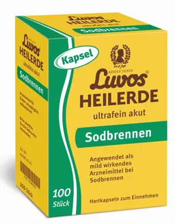 Heilerde-Gesellschaft Luvos Just Heilerde-Gesellschaft Luvos Just Luvos HEILERDE ultrafein akut Sodbrennen 100 St Kapseln – Produktbild 1 von 1
