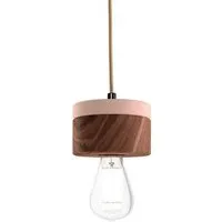 ALMUT von Wildheim ALMUT von Wildheim Pendelleuchte Walnussholz, dimmbar, skandinavisches Design, nachhaltig, Zartrosa, – Produktbild 1 von 1
