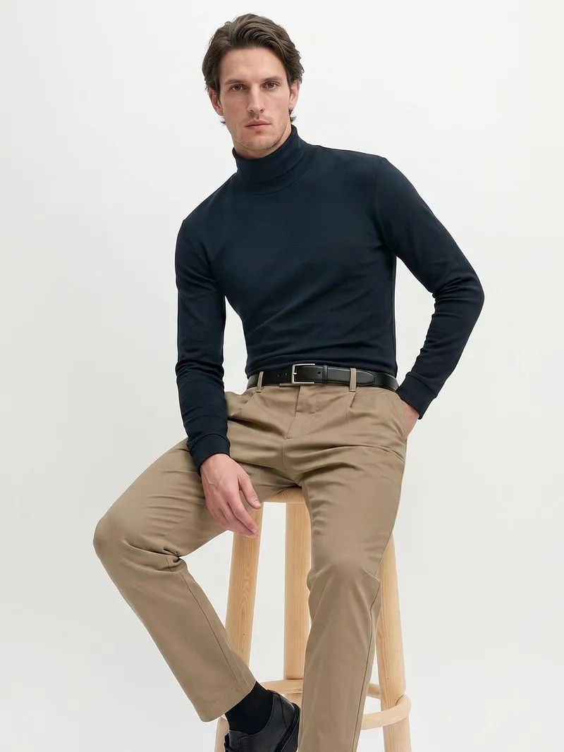 Marc O'Polo Marc O'Polo Rollkragenpullover Navy - Größe M, Dunkelblau, – Produktbild 2 von 4