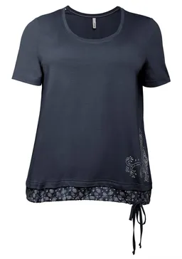 sheego Kurzarmshirt marine – Produktbild 1 von 1
