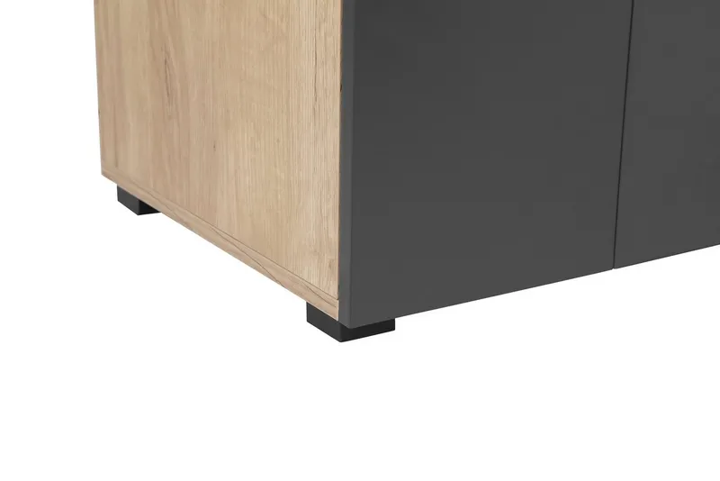 OTTO home Aktenschrank Moid Höhe 174,5 cm, moderner Mehrzweckschrank mit Türen, Grau, – Produktbild 1 von 5