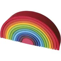 Grimms Grimms Großer Regenbogen aus Lindenholz, 12-teilig, bunt lasiert Maße 38 x 17,5 cm – Produktbild 1 von 1