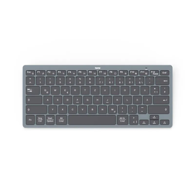 Hama Hama Bluetooth®-Mini-Tastatur "Travel 400" für Tablets, kabellos, SW, QWERTZ DE – Produktbild 1 von 6