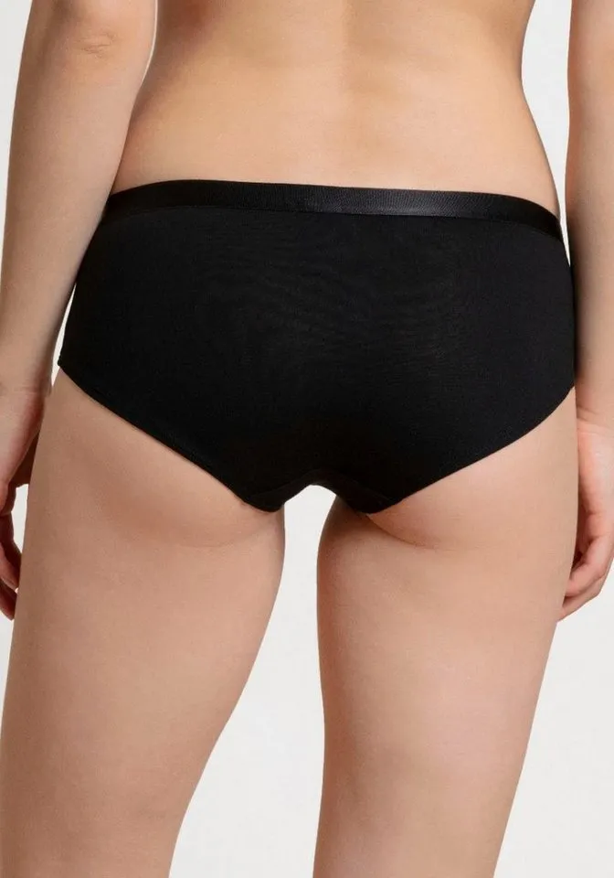 CALIDA CALIDA Panty Benefit Women (2er Pack) Low-Cut, elastischer Single Jersey, weich, Schwarz, – Produktbild 4 von 5