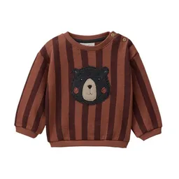 People Wear Organic People Wear Organic Sweat Pullover, braun gestreift, "Bär" – Produktbild 1 von 1