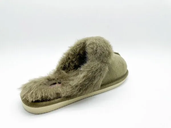 thies Pantoffel aus Schaffell "thies Pantoffel", Olive, – Produktbild 4 von 4
