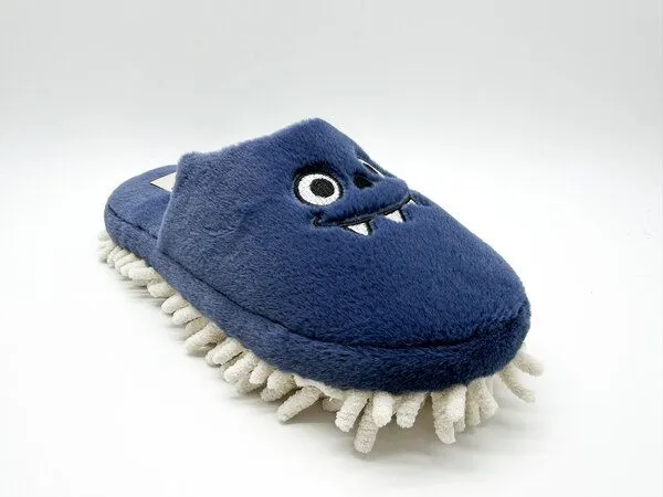 thies Veganer "thies ® Eco Monstimop Slipper" aus kuscheligem recyceltem PES, Navy, – Produktbild 5 von 5