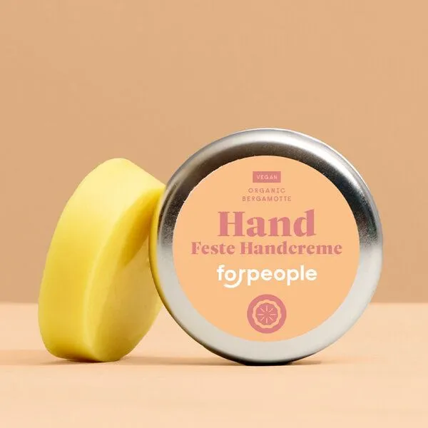 forpeople forpeople Feste Handcreme (vegan) | Naturkosmetik | ersetzt 3 Plastiktuben | Nachfüllbar – Produktbild 1 von 6