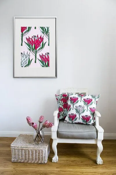 a Love Supreme a Love Supreme Kissenbezug King Protea 50 x 50cm, Pink, – Produktbild 2 von 2