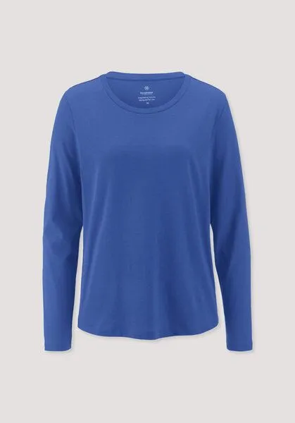 hessnatur hessnatur Longsleeve Relaxed aus Regenerative Organic Cotton (ROC), Kobalt, – Produktbild 4 von 4