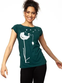 FellHerz FellHerz Damen T-Shirt Pusteblume Bio Fair – Produktbild 1 von 1