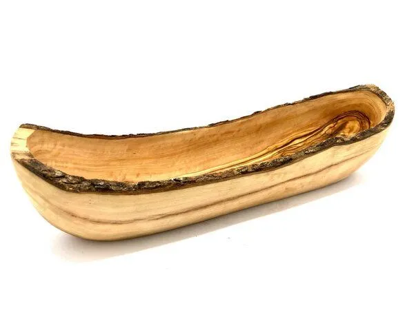 Olivenholz erleben Olivenholz erleben Rustikale Brotschale aus Olivenholz – Produktbild 1 von 4