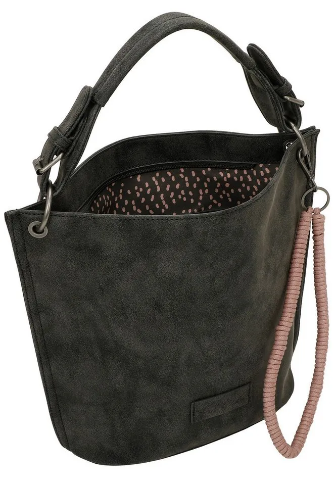 Fritzi aus Preußen Fritzi aus Preußen Schultertasche Fritzi31N, aus veganen Materialien, Schwarz, – Produktbild 4 von 5