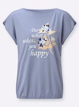 Witt Shirt taubenblau-ecru-bedruckt – Produktbild 1 von 1